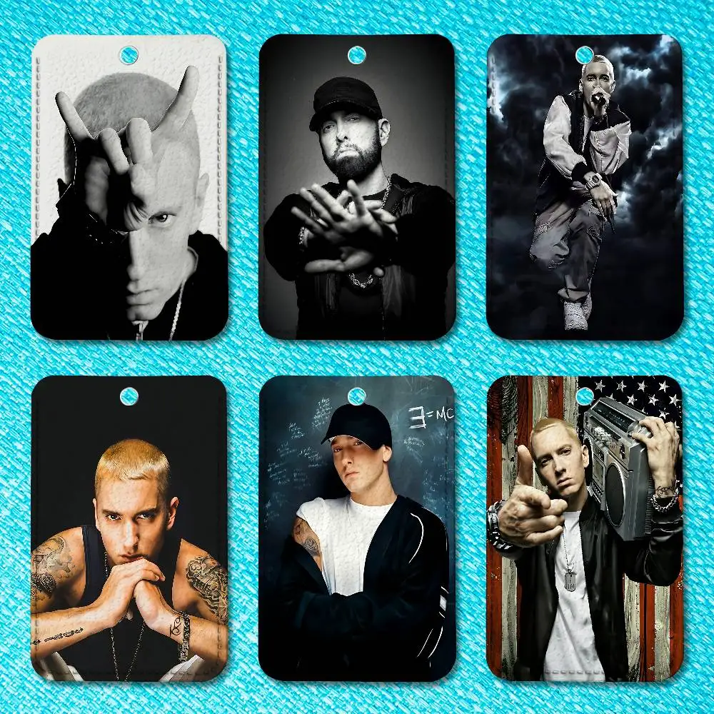 

Rapper E-Eminems Holder Keychain For Work Card Bank Business Holder Student Card Protective Case Bus Card