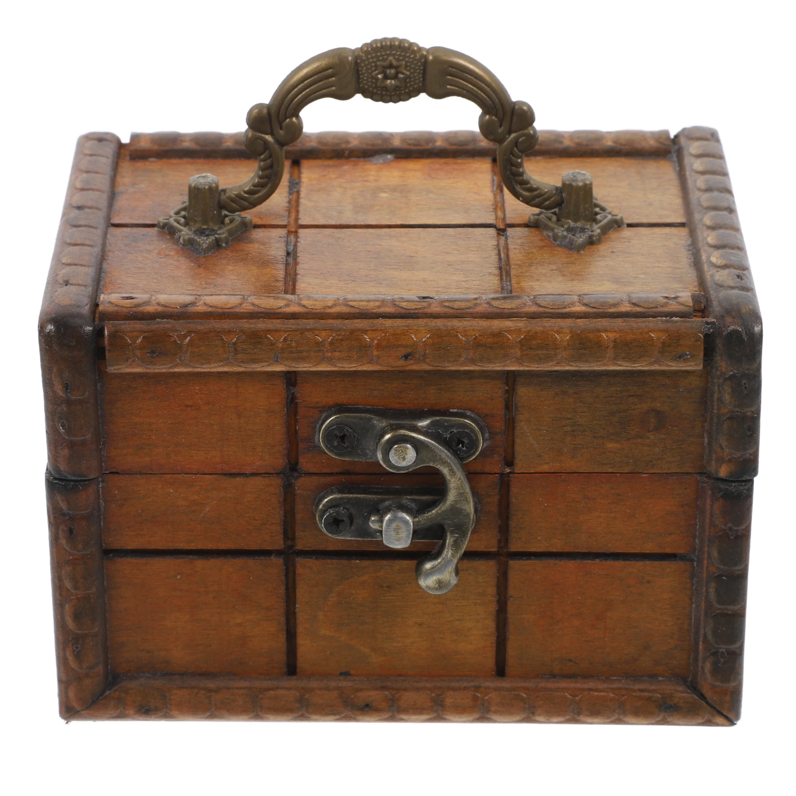 

Vintage Storage Box Retro Wooden Jewelry Box Distressed Decorative Keepsake Container Small Large Size Home Use
