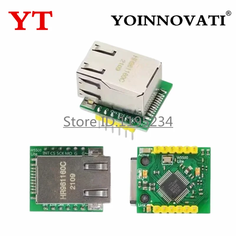 1-10PCS W5500 Module TCP/IP Ethernet Module Compatible with WIZ820io Network Interface RC5 IoT for Arduino