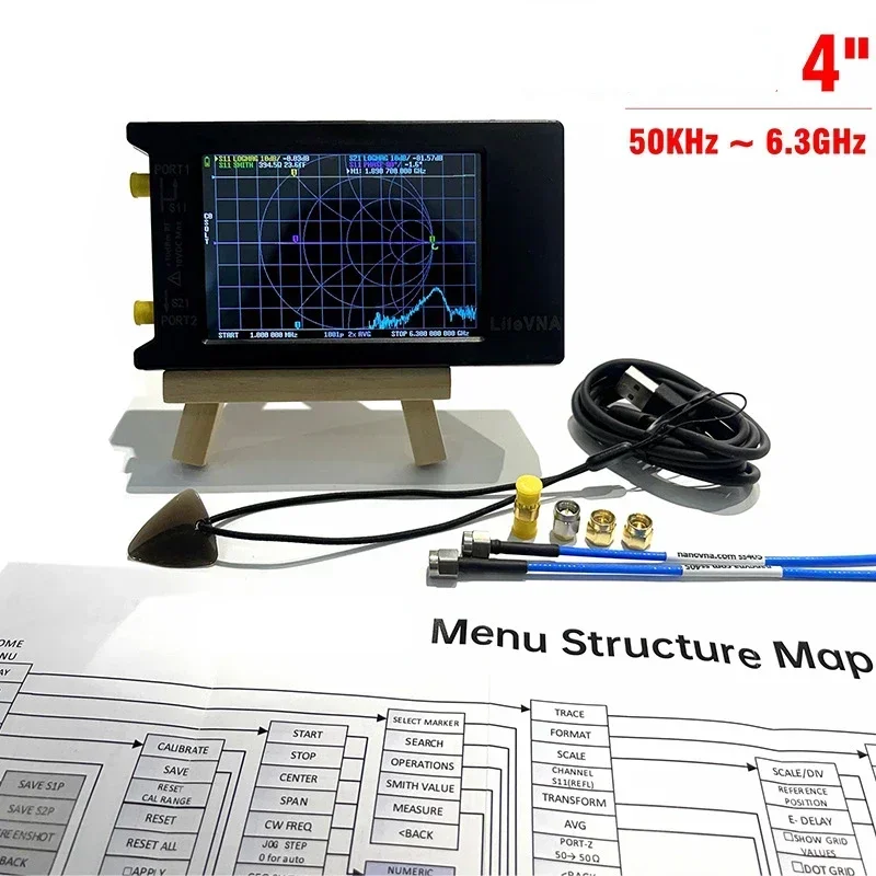 6G Vector Network Analyzer 2.8-Inch/4-Inch Display Nanovna Upgrade Version 0.3.1