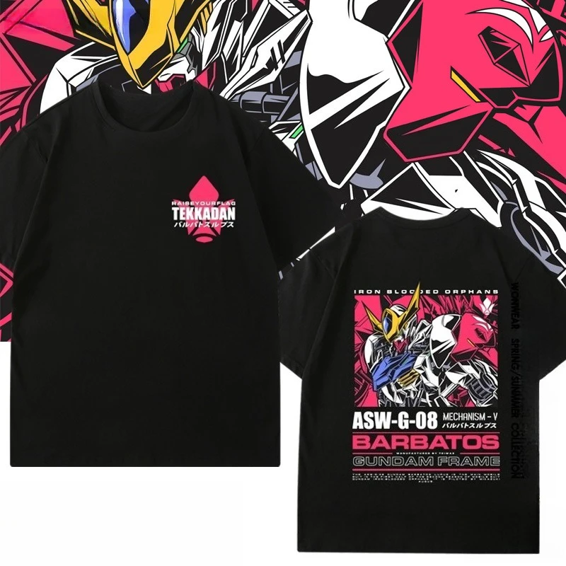 

Mobile Suit Gundam Joint Short Sleeve Top 2025 Summer Men's and Women's Animation Peripheral Trendy Brand Short Sleeve T-Shirt