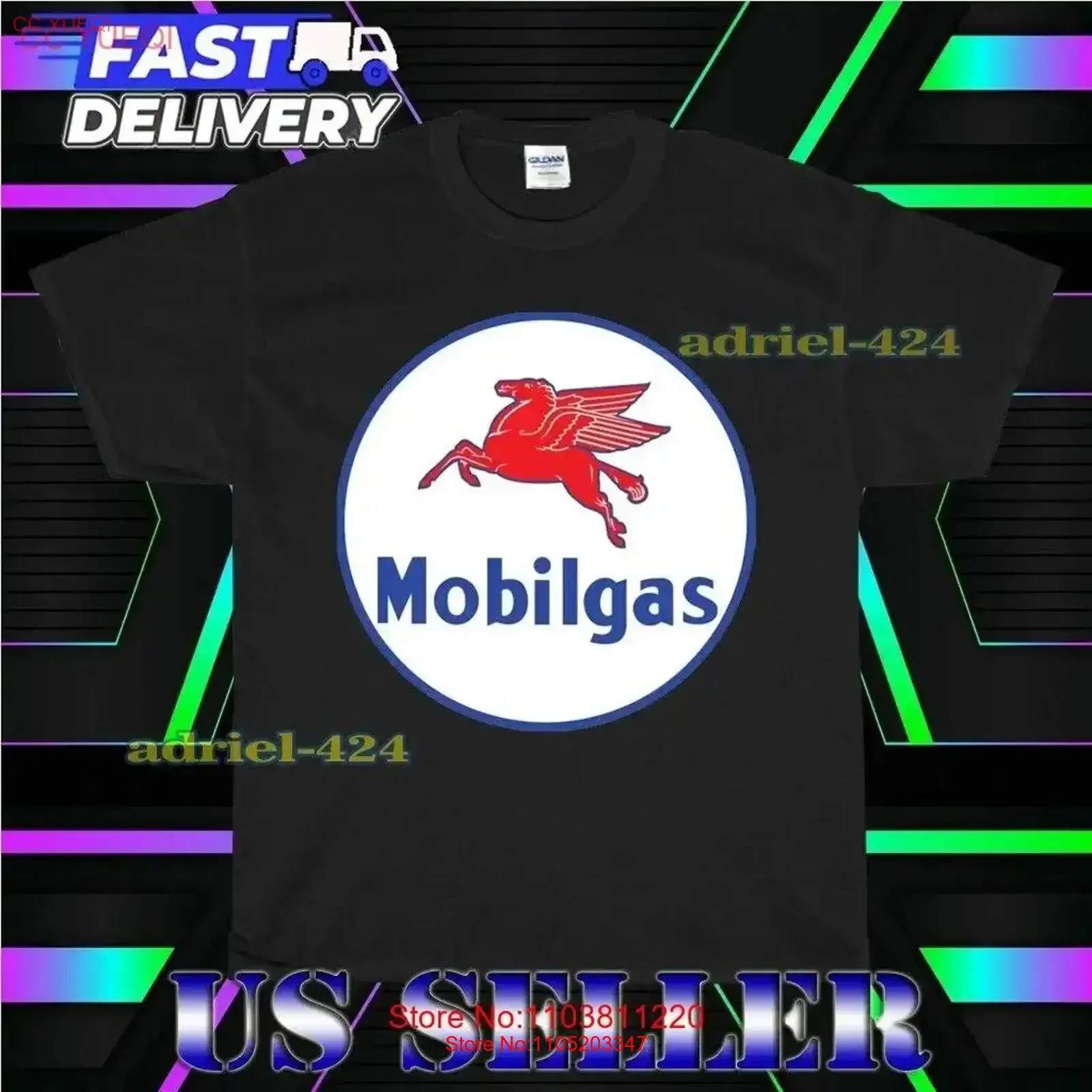 

NEW SHIRT MOBILGAS LOGO T TEE FUNNY AMERICAN USA UNISEX SIZE S 5XL vintage Washed Top For Everyday Wear Soft designer clothes