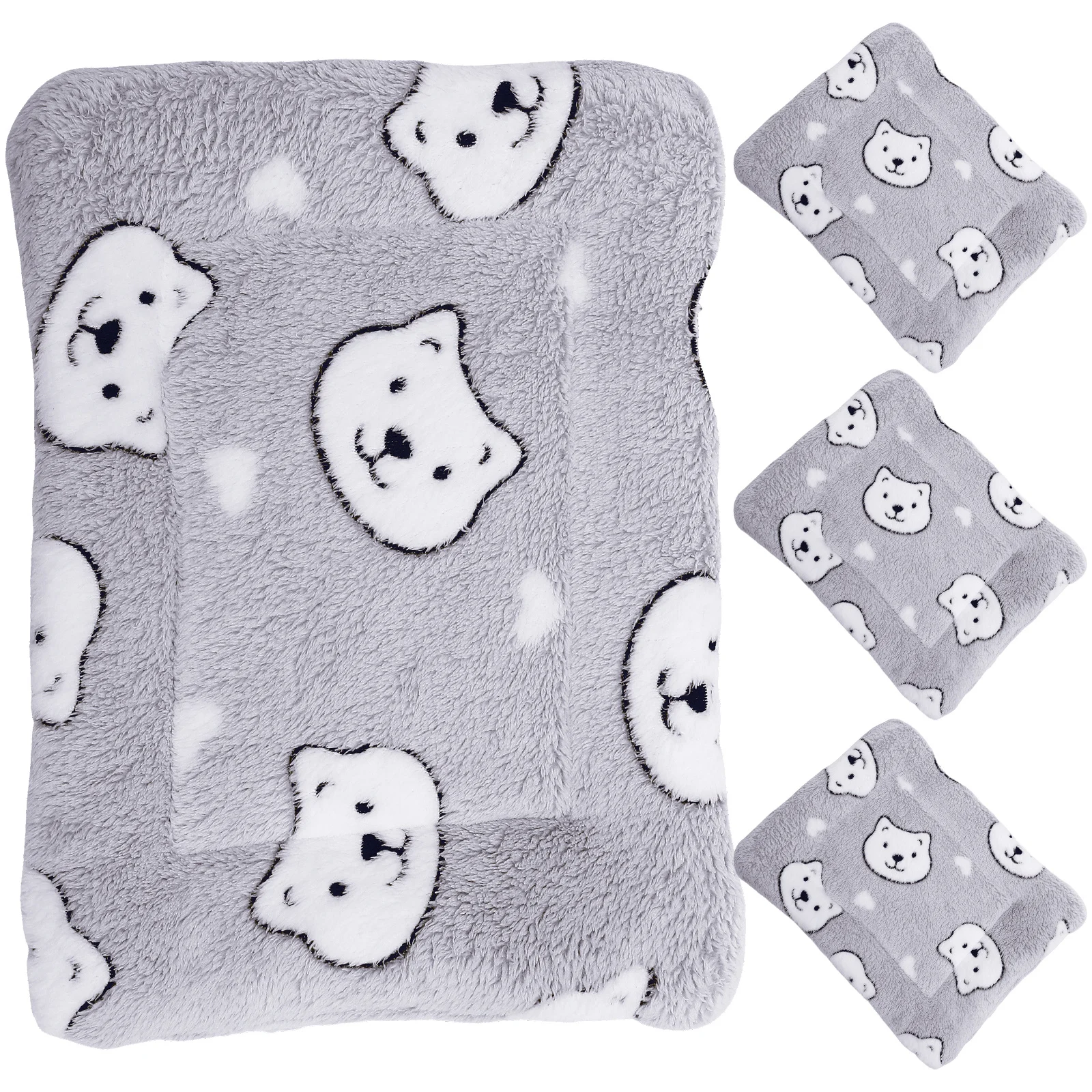 

4Pcs Guinea Pig Blanket Soft Comfortable Small Animal Sleeping Pad Reusable Washable Cage Bedding Accessory Guinea Pig Blanket