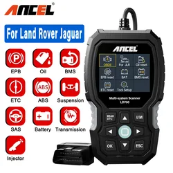 ANCEL LD700 OBD2 Scanner All Systems Diagnostic Tool Check Engine ABS TPMS Oil Reset OBDII Code Reader for Land Rover Jaguar JLR