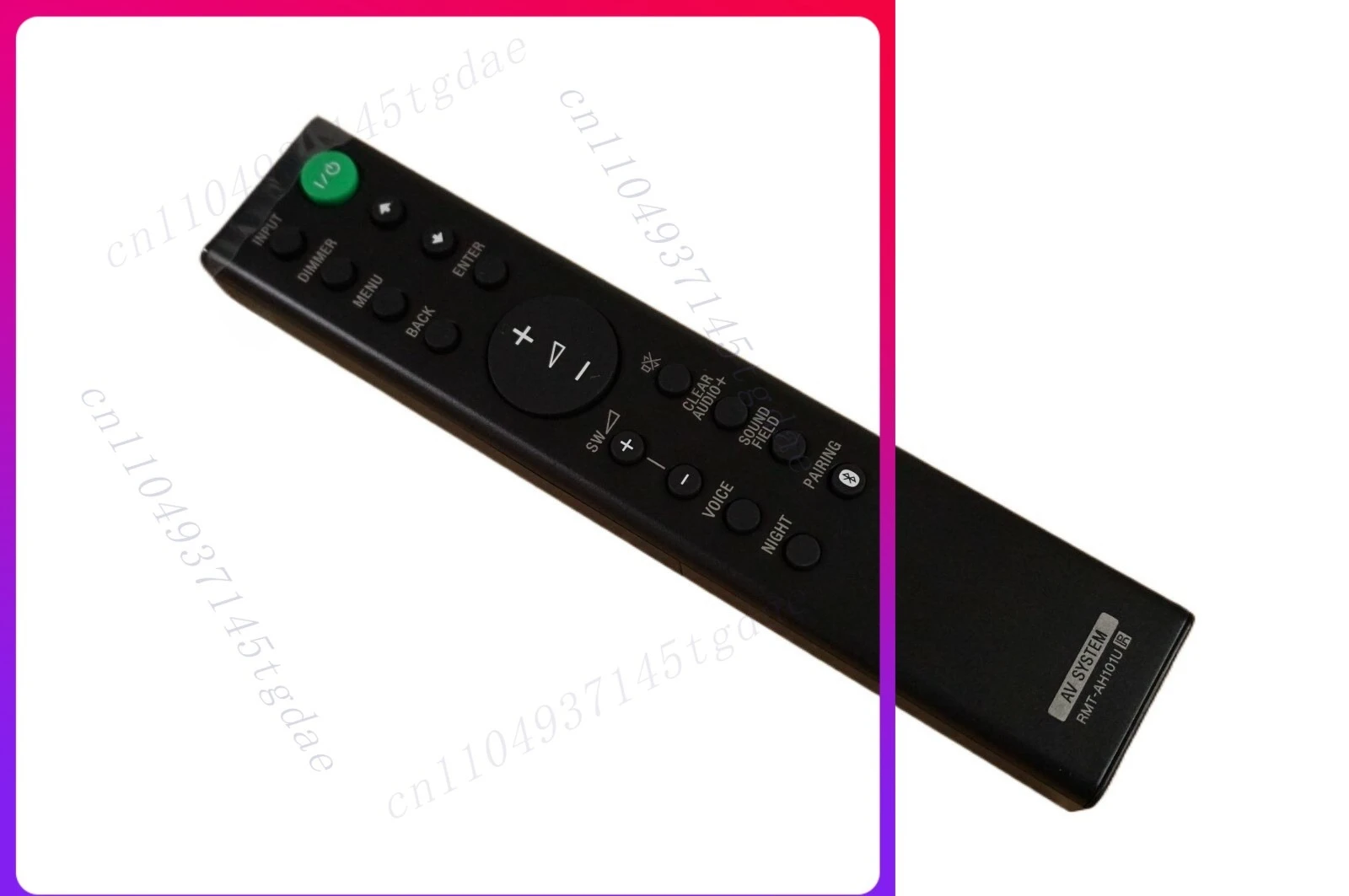 

Original RMT-AH101U remote control for Sony SOUNDBAR SA-CT380 SA-CT780 -