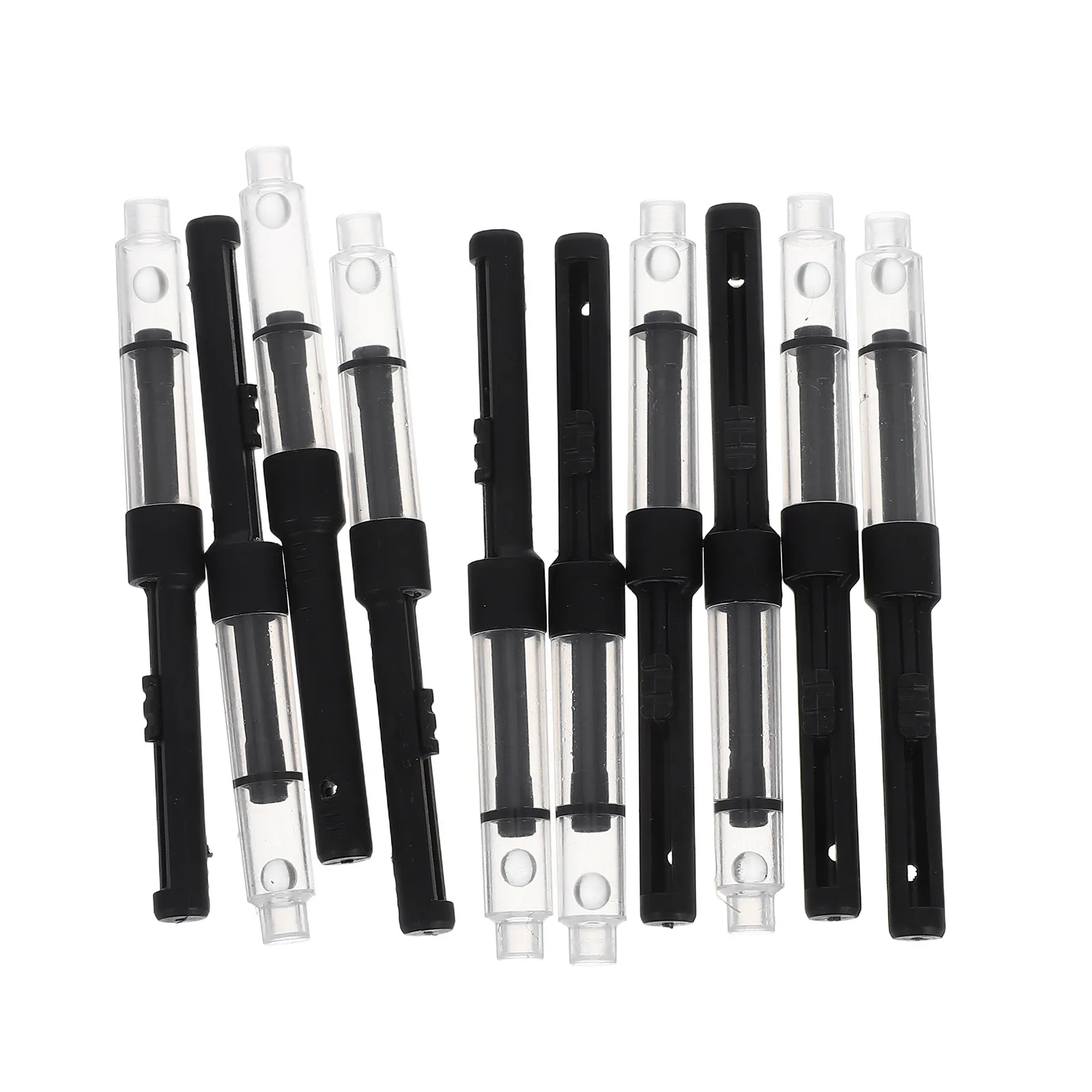

10Pcs Universal Fountain Pen Ink Converter Refillable Pull Type Large Capacity Compatible Writing Pens Ink Refills Easy Replace
