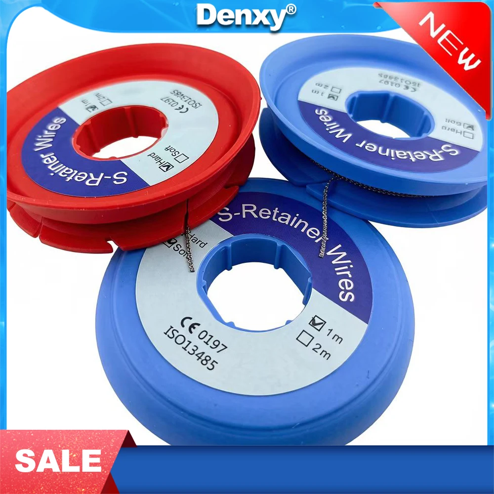 

Denxy Orthodontic S-Retainer Wires Dental Stainless Steel Lingual Retainer Chain High Quality Lingual Wires Dental Materials