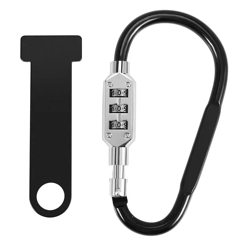 Cerradura para casco de motocicleta, cierre de seguridad para casco abierto + barra en T para casco de moto de carreras