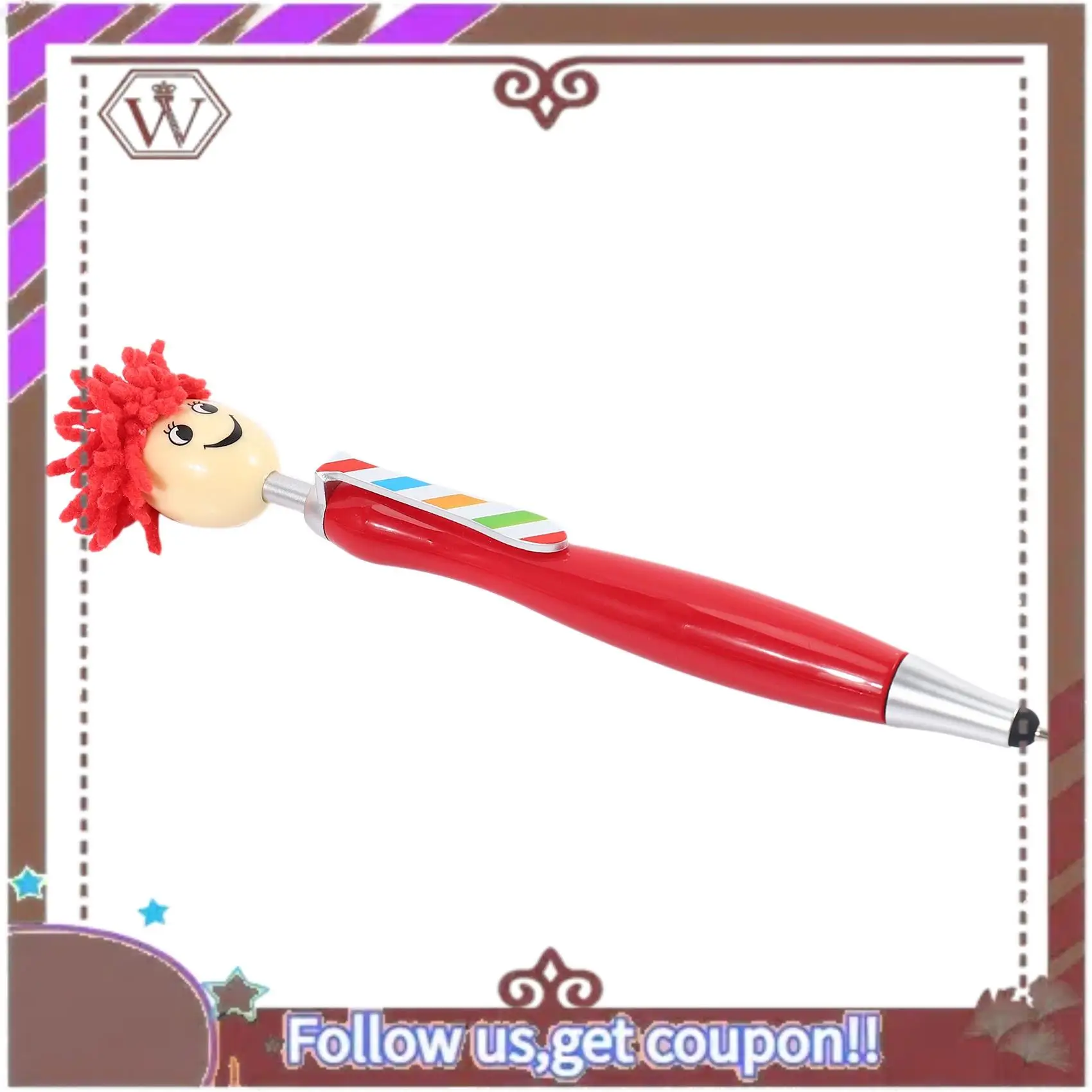 ABBG-10 Pieces Mop Topper Pens Screen Cleaner Stylus Pens 3-In-1 Stylus Pen Duster For Kids And Adults