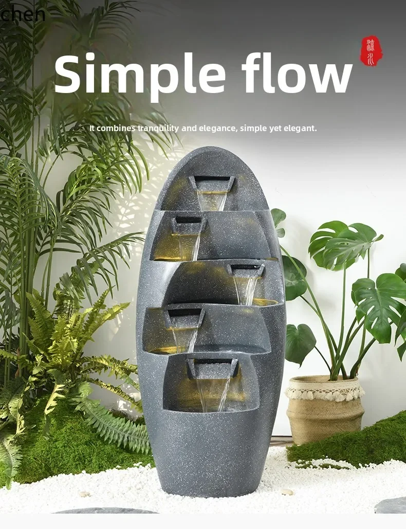 YFY Flowing Water Ornament Circulating Fountain Simple Living Room Office Ornament