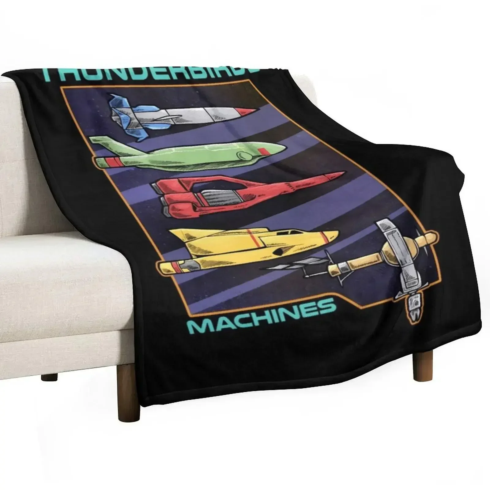 

Thunderbirds Machines Throw Blanket Year Round Soft Comfortable Blanket for Home