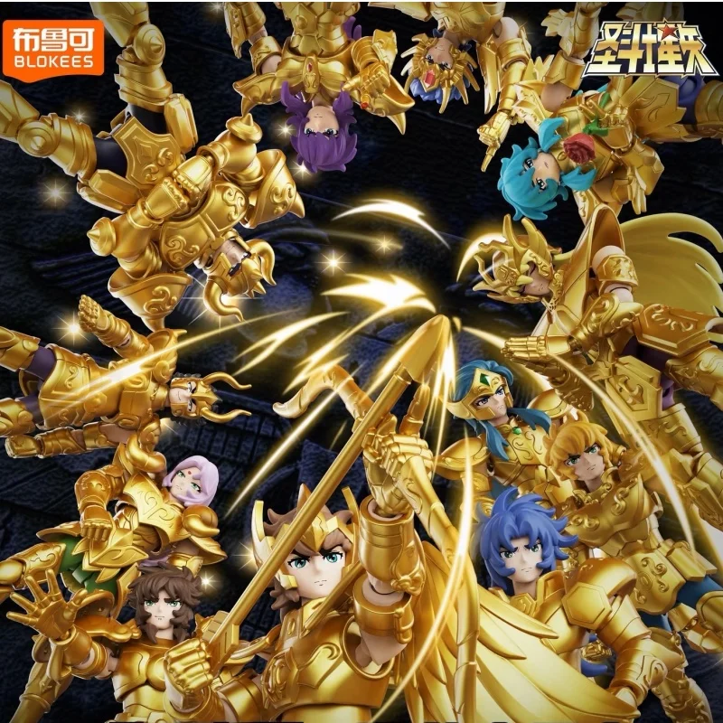 

Фигурки Blokees Saint Seiya Galaxy Version V4 Series: Золотые Святые, Золотые Дома, Аниме, Зодиак, Сборные подарки (слепая коробка)