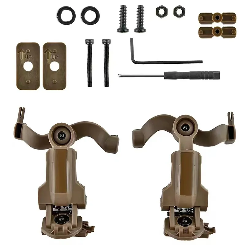 Helmet headphone holder Headphone rail mounting Helmet adapter Headphone accessories compatible with EARMOR tactical headsets