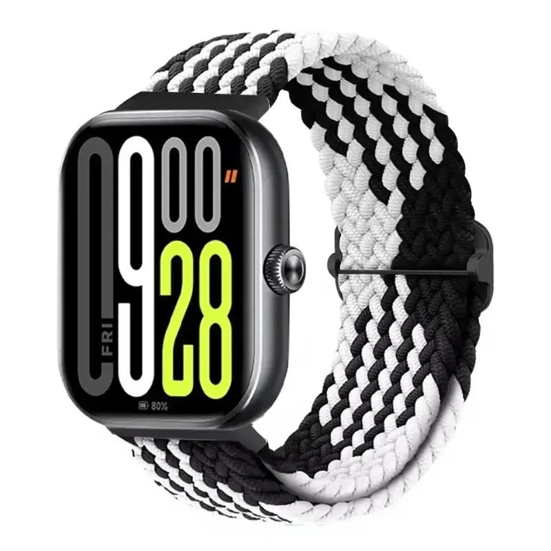 Nylon Loop Strap For Redmi Watch 6 5 4 Easy Adjustment Braided Breathable Wristband Xiaomi Mi Band 8 Pro/Mi Band 9 Pro Accessory