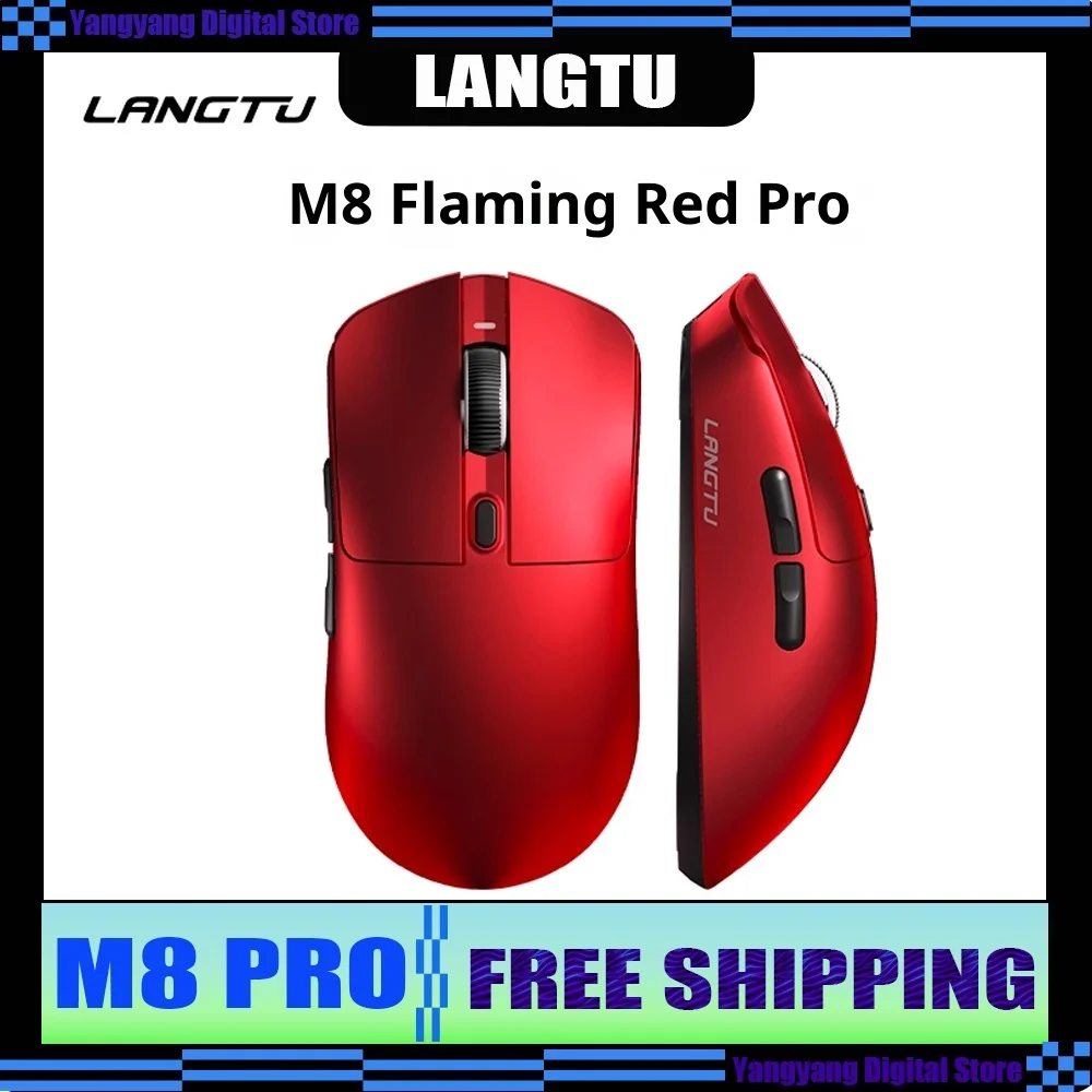 

Langtu M8 Мышь Легкая Трехрежимная Беспроводная Paw3311 1000 мАч Компьютерная Ноутбук Игры Киберспорт Офис Большая Ручная Всемогущая Мышь