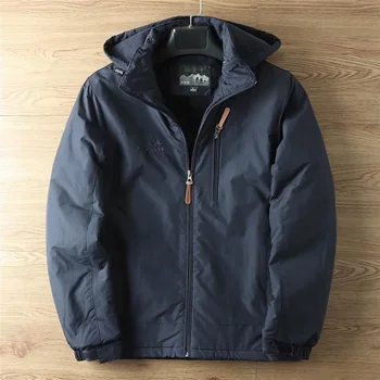 Casual Warm Military Tactical Coat Men Large Size Jacket Autumn Winter Padded Thickened Outdoor Punching Hiking Jacket Men's Top 2