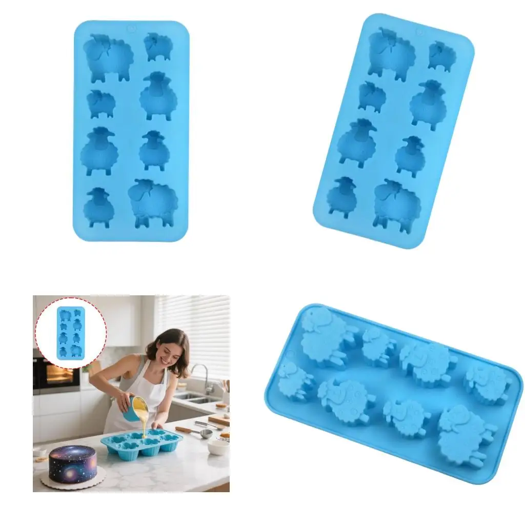 

Silicone Animal Molds 8 Cavities For Chilling Dessert Cake Chocolate Making high quality