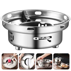 Alcohol Stove Camping Furnace Folding Burner Fire Pit Gas Heater Fishing Solid Fuel Mini Brazier Windproof Cooking Travel