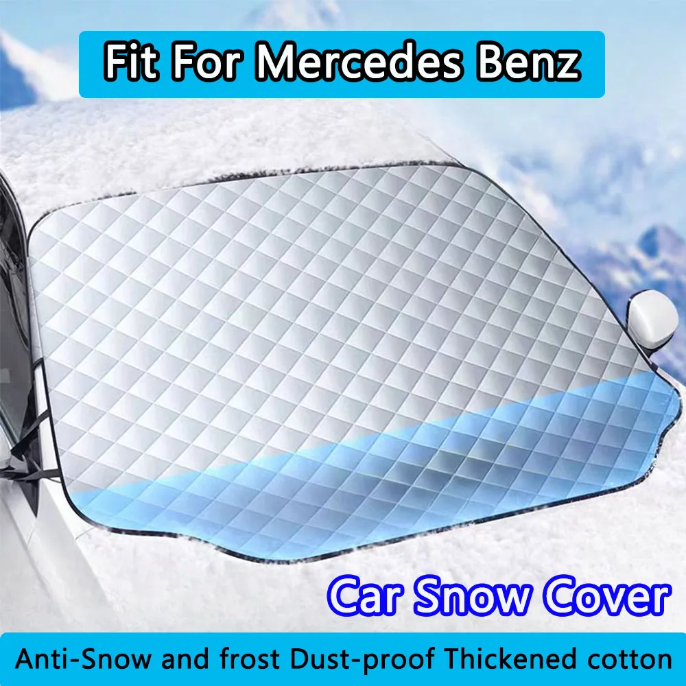 Fit For Mercedes Benz A B G R Class GLA GLK W176 W204 W251 Car Snow Cover  Front Windshield Protector Cover Snowproof Anti-Frost