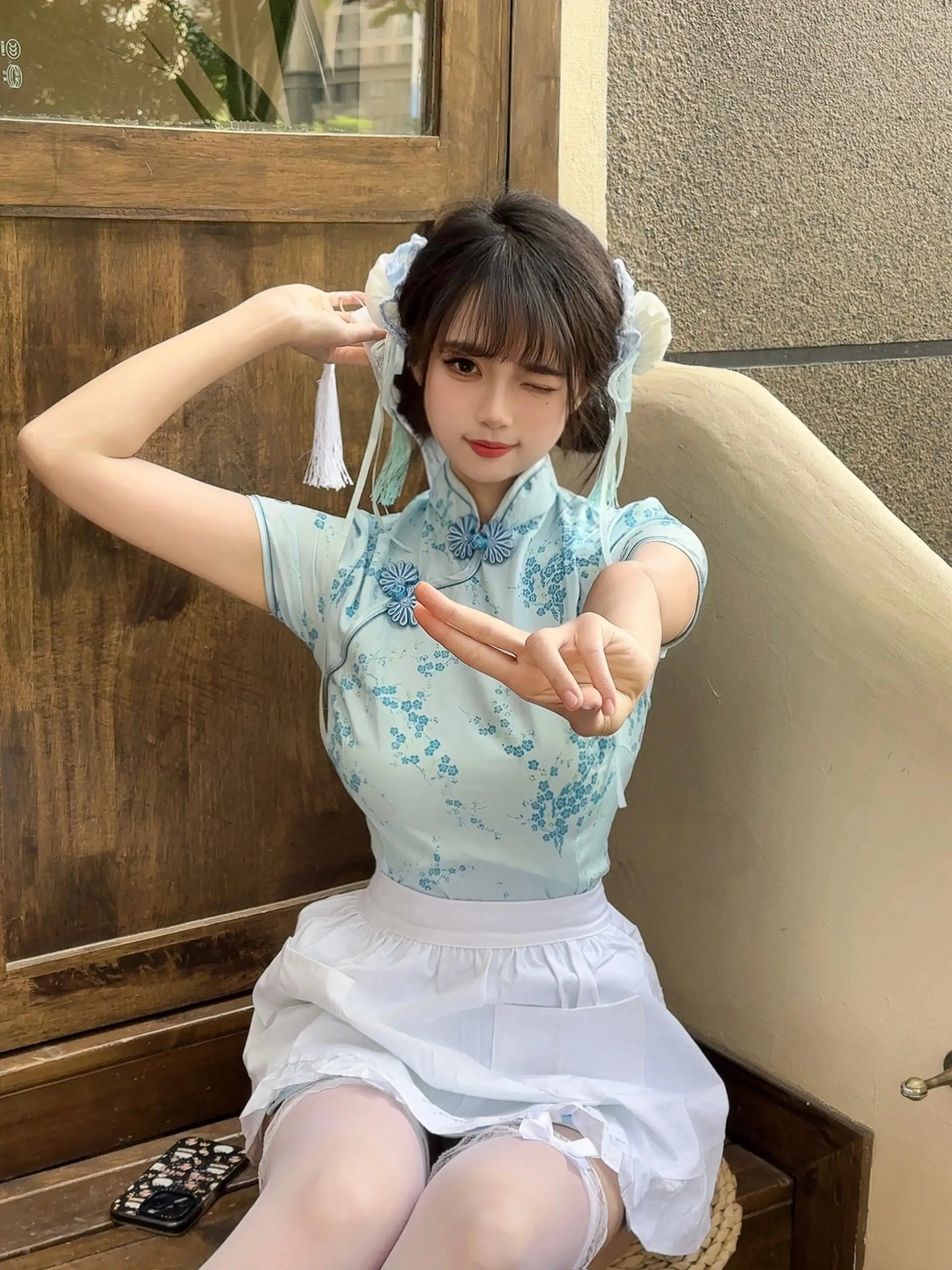 

Новый китайский Sle Dr loween Cisas Косплей orm Мягкая юбка горничной для девочек, повседневная одежда