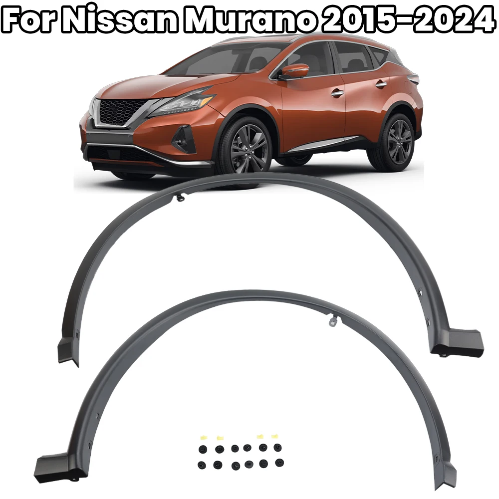

Брови для формования арки переднего колеса для Nissan Murano 2015-2022, раструб для крыльев, сменная накладка на арку колеса, автомобильные аксессуары