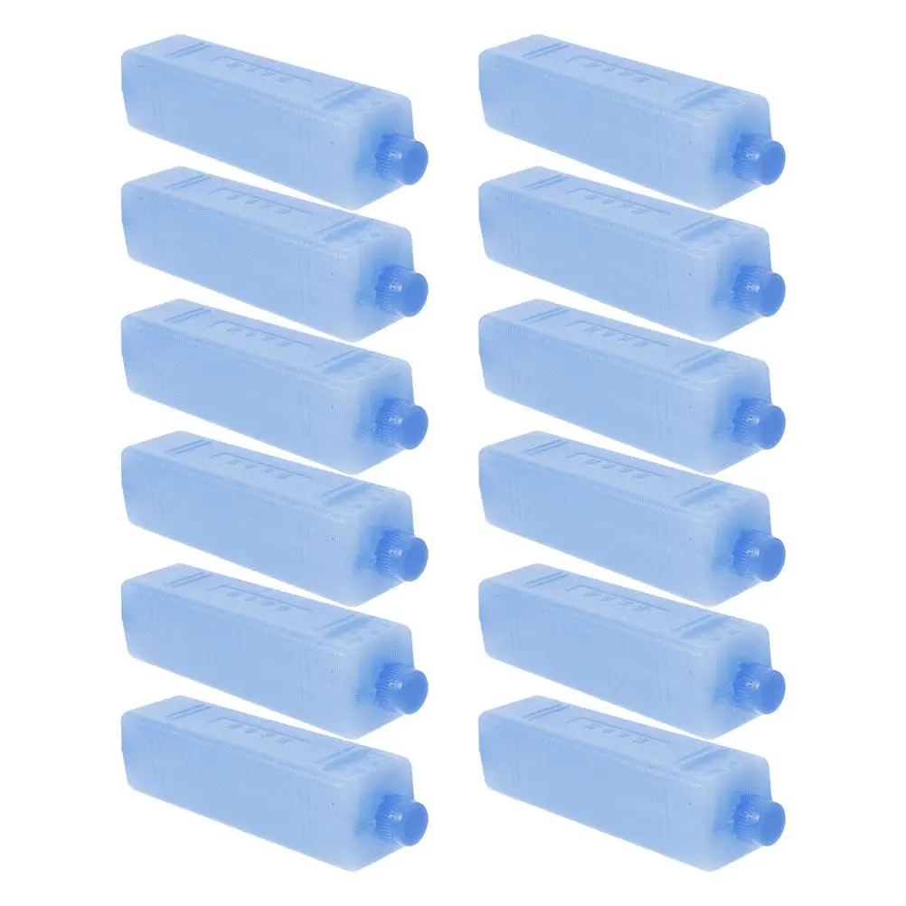 12Pcs Air Cooler Ice Packs Small Portable Reusable Freezer Blocks Ice Packs for Fan Cooler Home Use Travel Cold Pack
