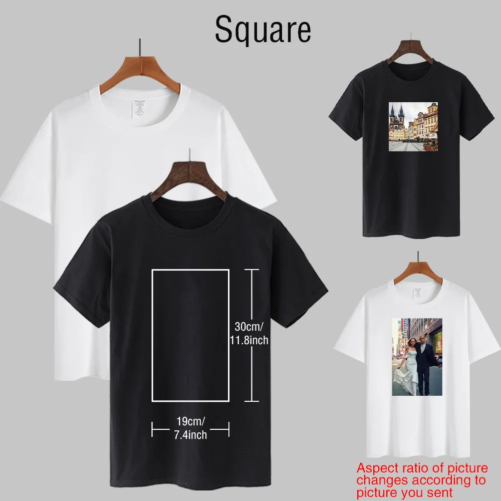 Custom Printed 2022 New Summer T Shirt Women White Causal Round Neck Basic T-shirt Female Solid Tee Short High Quality Black Top