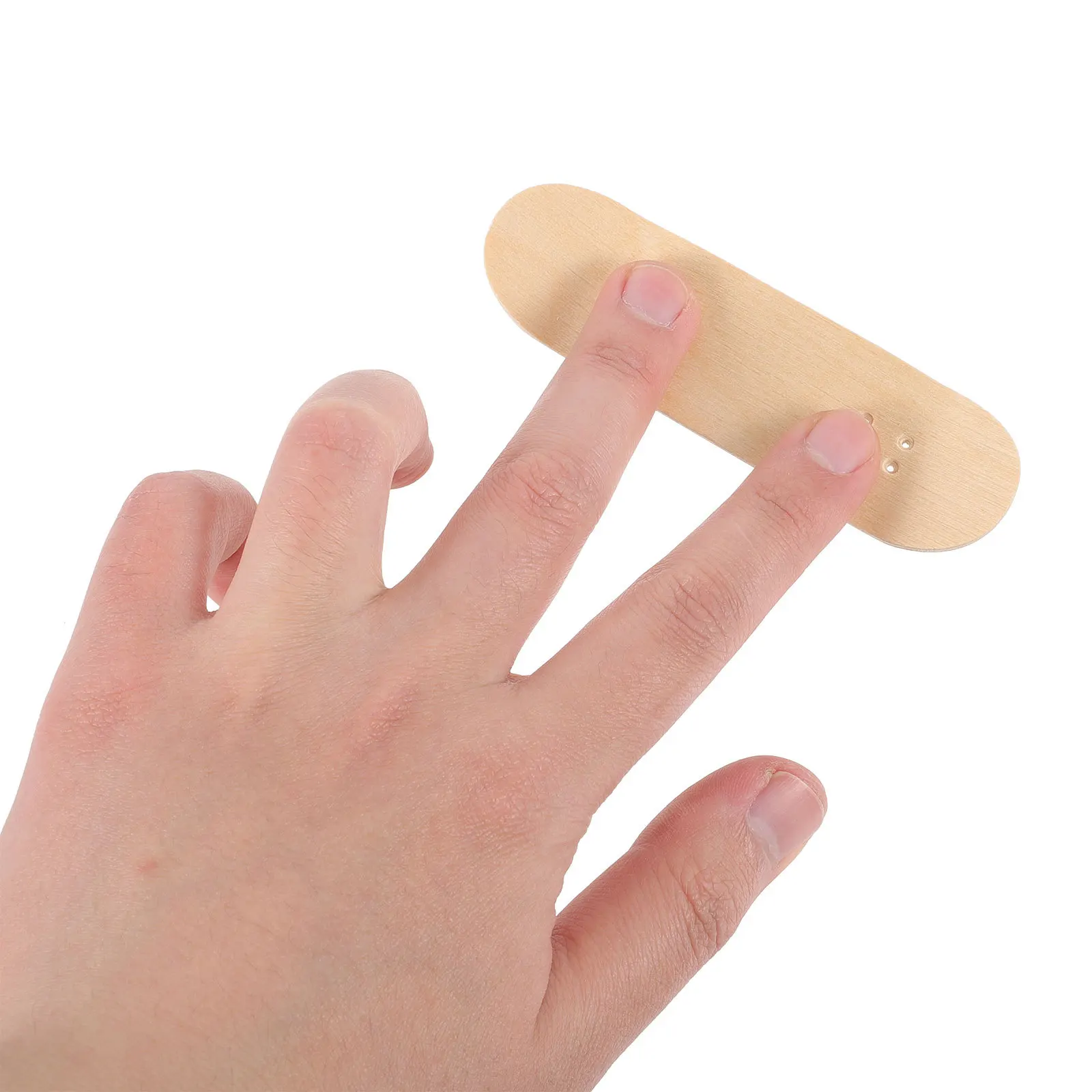 

2Pcs Finger Skateboards Wooden Blank Surface Anti Slip Mini Skateboard DIY Kids Fingerboard Stress Relief Fingertip Movement