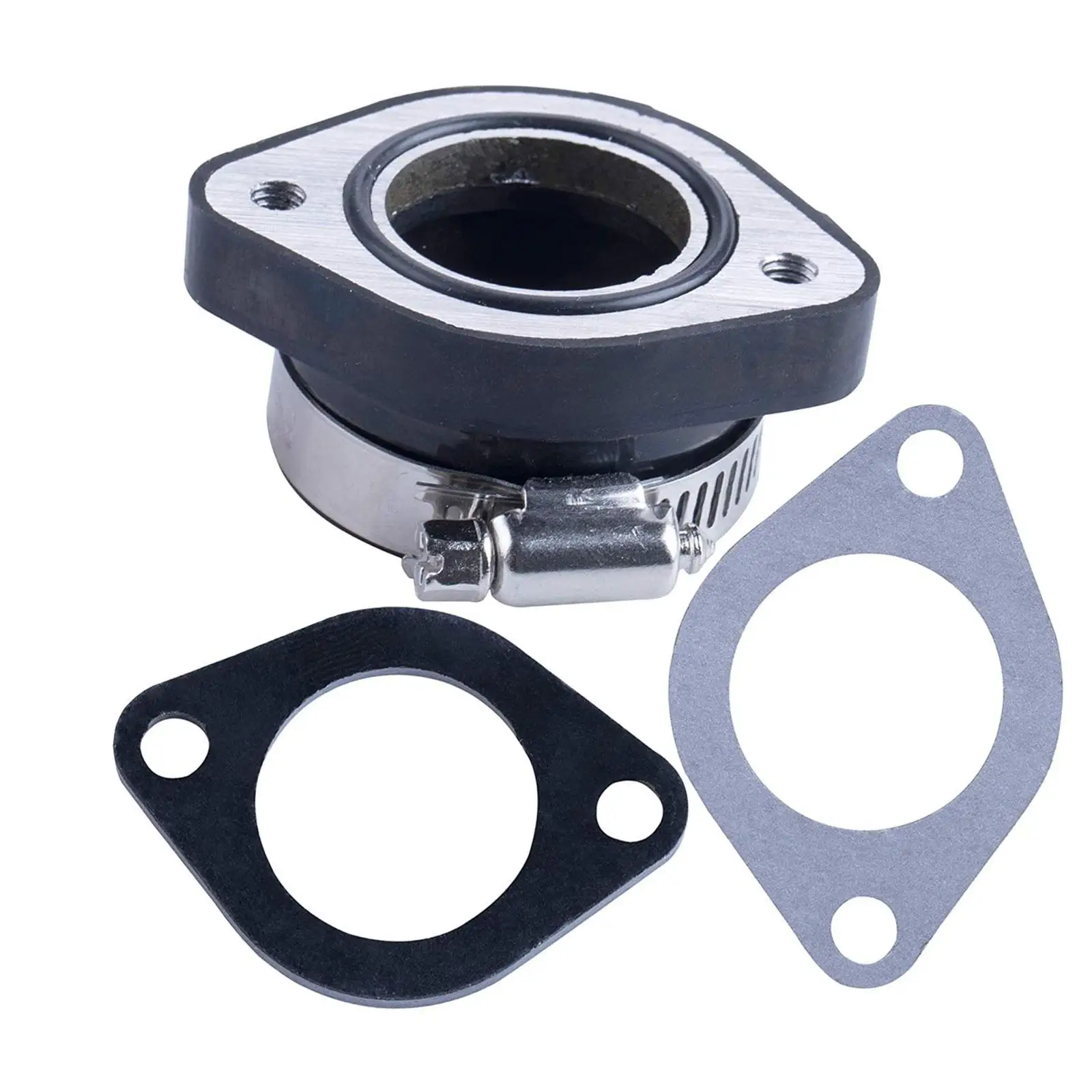 48MM Carburetor Intake Adapter Rubber Interface Oilproof Manifold Boot ...
