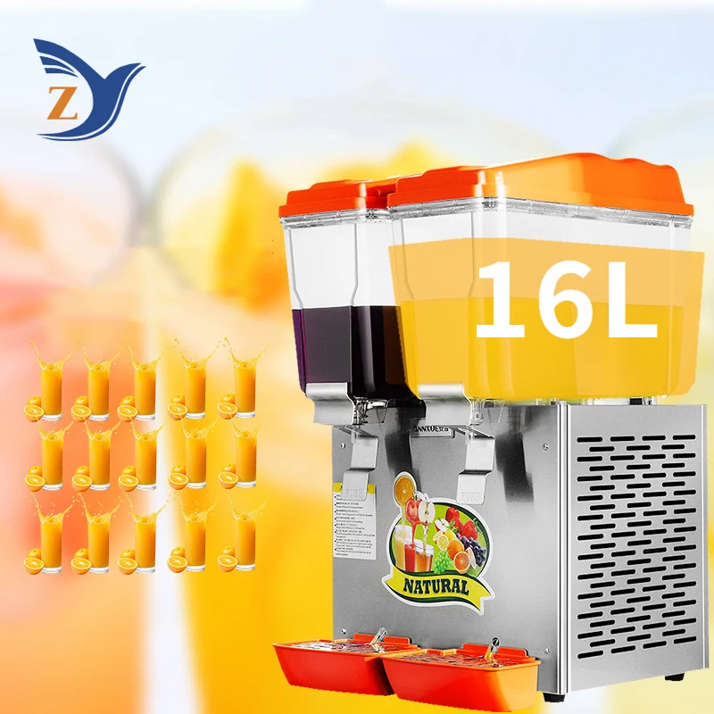 Cold Drink Machine Commercial ZY-JD216 Double Cylinder Mixing Beverage Convenient and Affordable For Making Juice Beverage