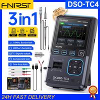 FNIRSI DSO-TC4 Upgrade 3 in 1 Digital Oscilloscope 10MHz 48Ms/s Transistor Tester Electronics Component Tester USB Charger Tools
