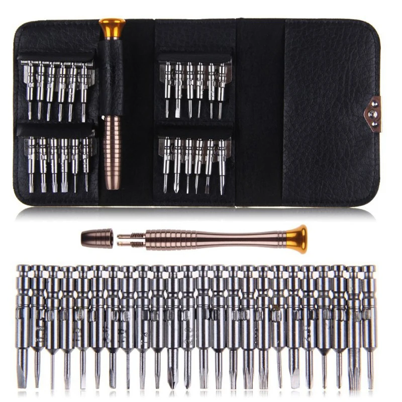 

25 in 1 Cell Phone Disassembly Tools Repair Set 25 in 1 Portable Screwdriver Set Computer Cell Phone Repair Tools