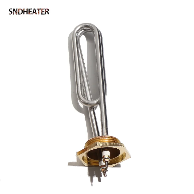

SNDHEATER G5/4" BSP Copper Thread Immersion Heating Element for Water 220V Flexible Tube Elecitric Heater1KW 1.5KW 2KW 2.5KW