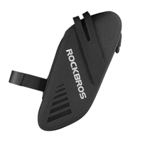 A88M ROCKBROS 0.6L Bike Saddle Bag Waterproof Tail Bag With Tail Light Hanging MTB Road Bicycle Accessories