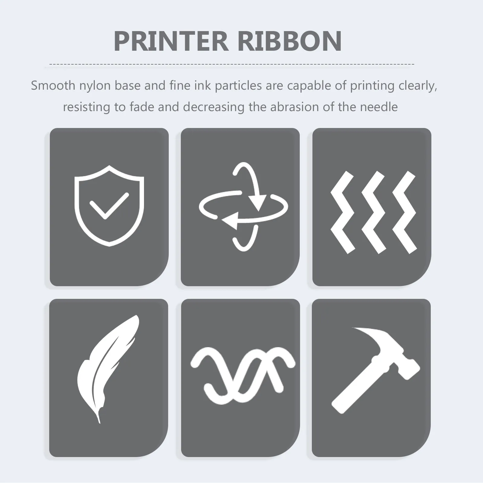 

10Pcs Cash Register Ink Ribbon Printer Replacement Ribbon Nylon Smooth Clear Print for Invoice Receipt Waybill Office Use Fade