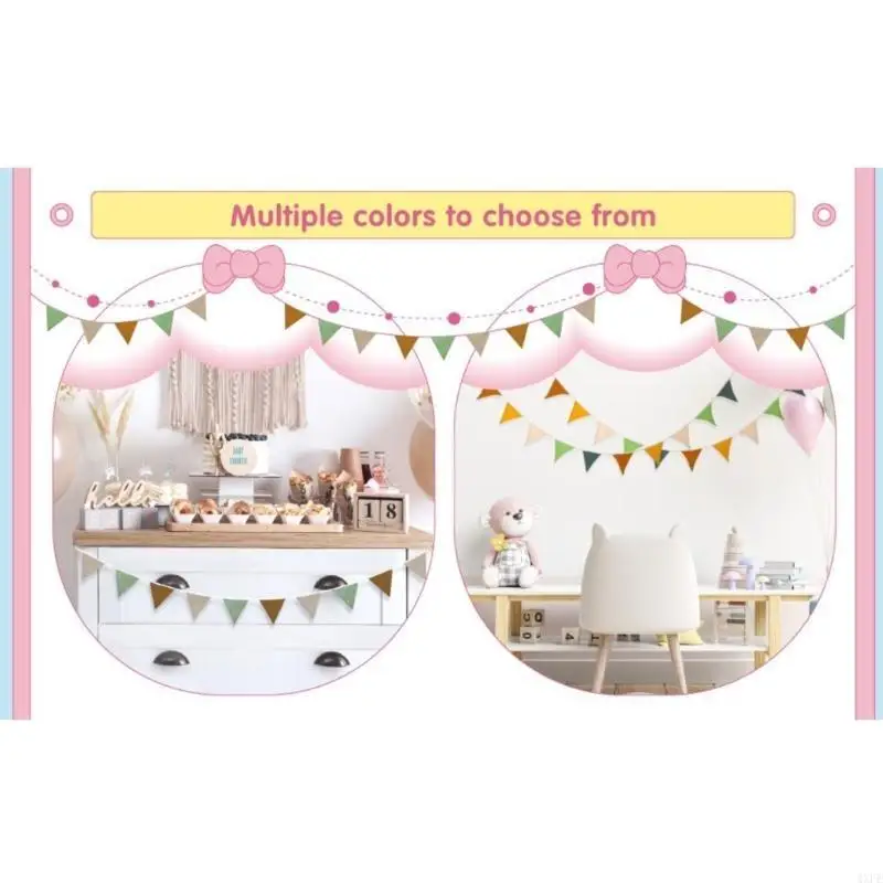 الرايات المصنوعة من القماش الملون لمساعد التصوير الفوتوغرافي لحضانة أعياد الميلاد وحفلات الزفاف