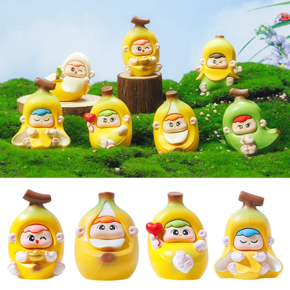 New Resin Banana Blind Box Bedroom Accessories No Anxiety Ornaments Multifunctional Office Accessories