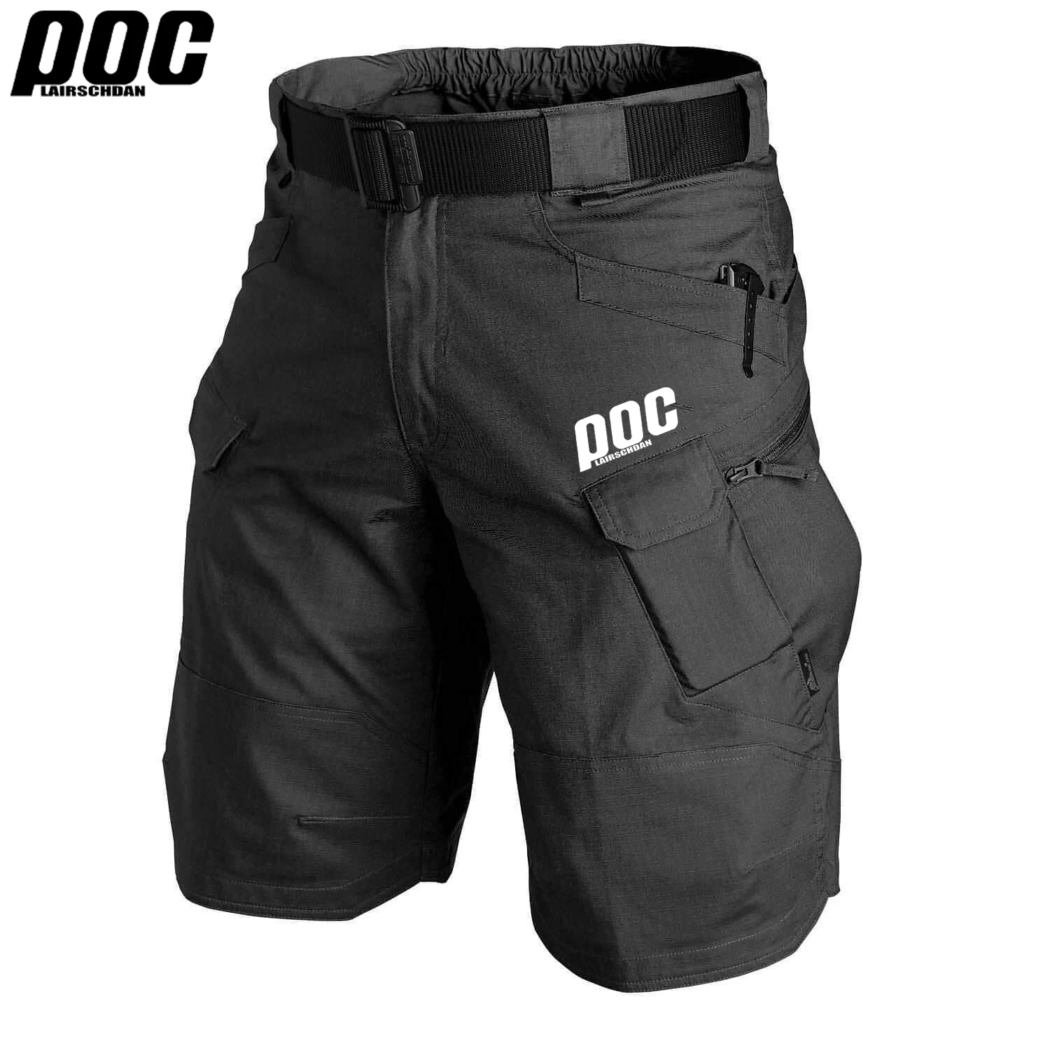 LairschDan POC Short de cyclisme pour hommes Enduro 2025 été Pantalon respirant vtt Short de vélo Pantalon court de vélo Motocross Orang