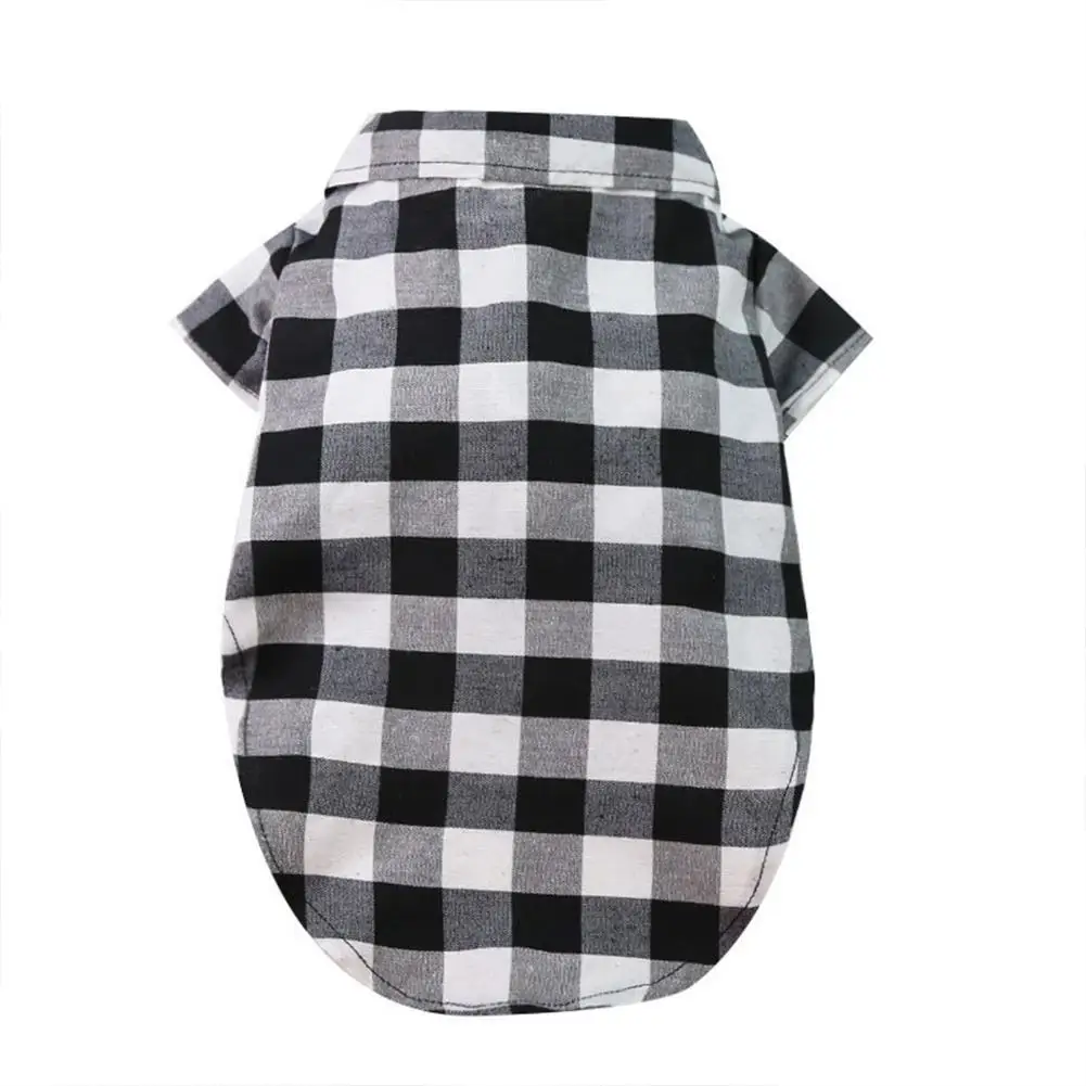 Cão bonito xadrez camisa terno vestido de casamento para teddy bichon pequeno médio tamanho grande cão roupas para animais de estimação gato primavera verão outono wear