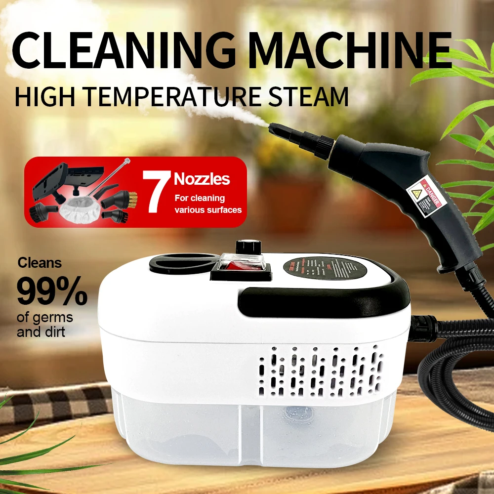 Limpador a vapor, desinfecção de alta temperatura, ar condicionado, máquinas de exaustor de cozinha com cabeças de escova para móveis de cozinha