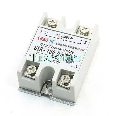 

DC 3-32V to AC 24-380V Single Phase Solid State Relay SSR-100 DA