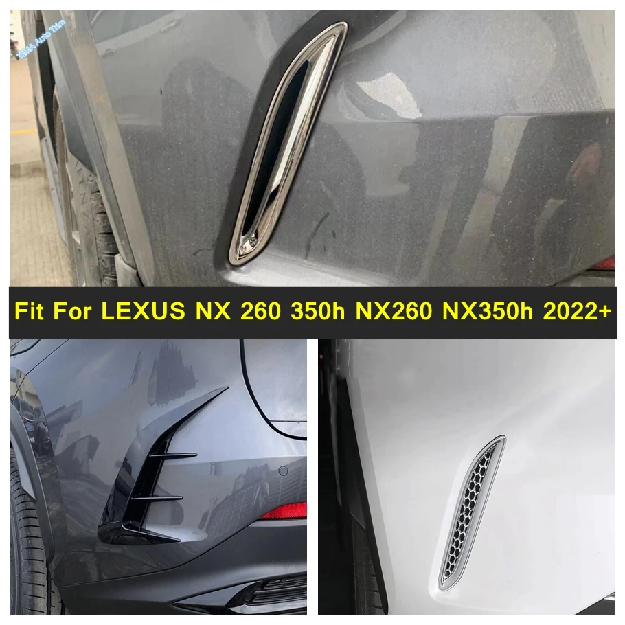 

ABS Car Rear Bumper Fog Light Lamp Decor Frame Cover Trim For LEXUS NX 260 350h NX260 NX350h 2022 2023 2024 Exterior Accessories