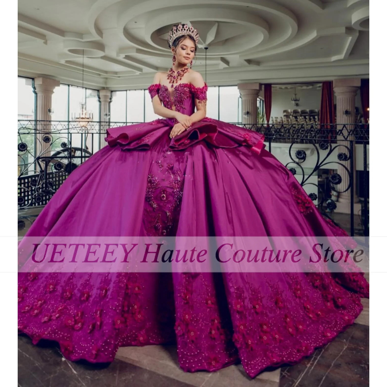 Luxury Quinceanera Dress For Sweet 16 Girls Off The Shoulder Elegant Birthday Party Gowns vestidos de 15 quinceañera Customized