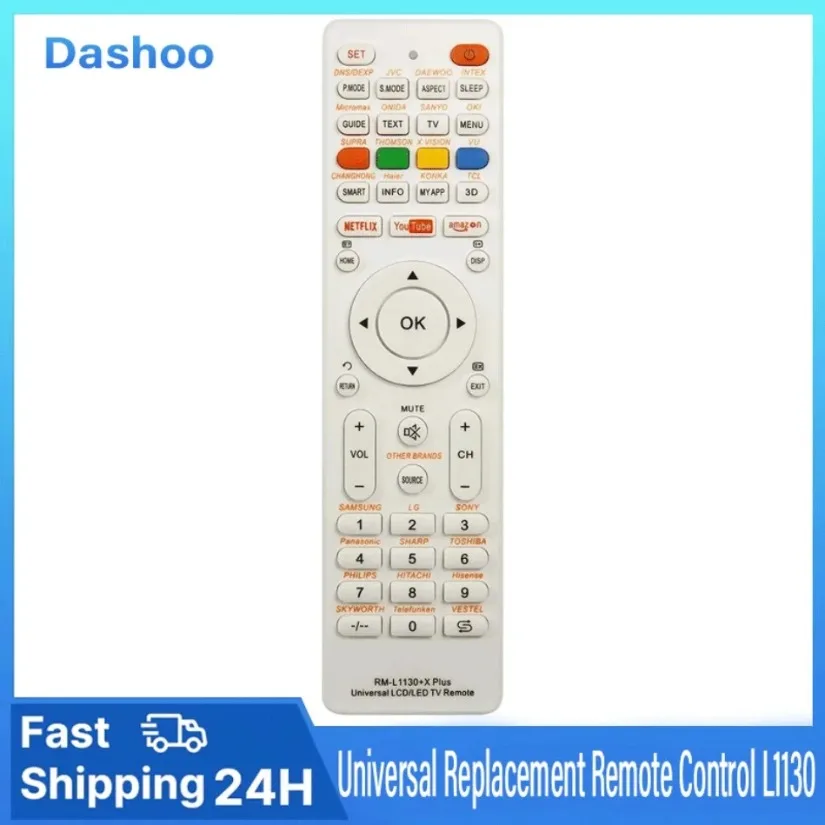 جهاز تحكم عن بعد بديل عالمي L1130 لجميع العلامات التجارية تلفزيون التلفزيون RM L113 12 RM L1130 8 صندوق تلفزيون للتحكم في المنزل الذكي #2