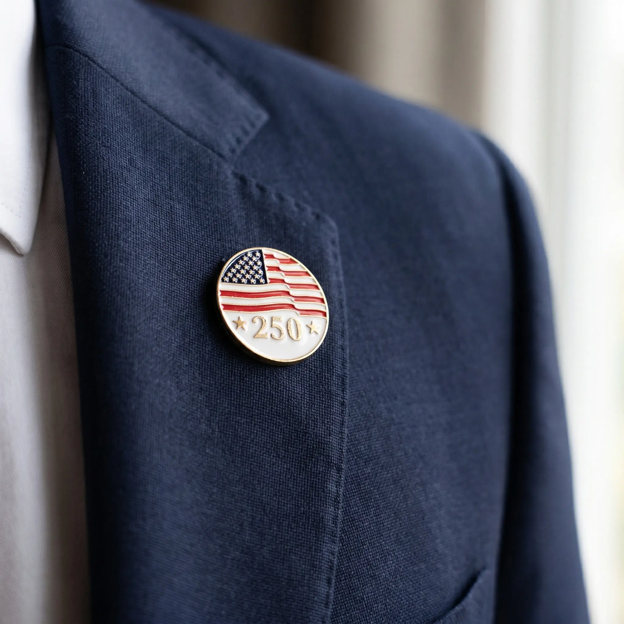 10Pcs Patriotic Usa Flag Badge Pins Commemorative Lapel Pins Independence Day Fourth of July Anniversary Parade Accessories
