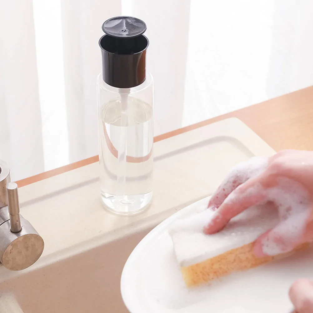 

2pcs Soap Dispenser Plastic Pump Bottles 300Ml Refillable Shampoo Bottle Hand Soap Jar Travel Lotion Dispenser Empty Pump