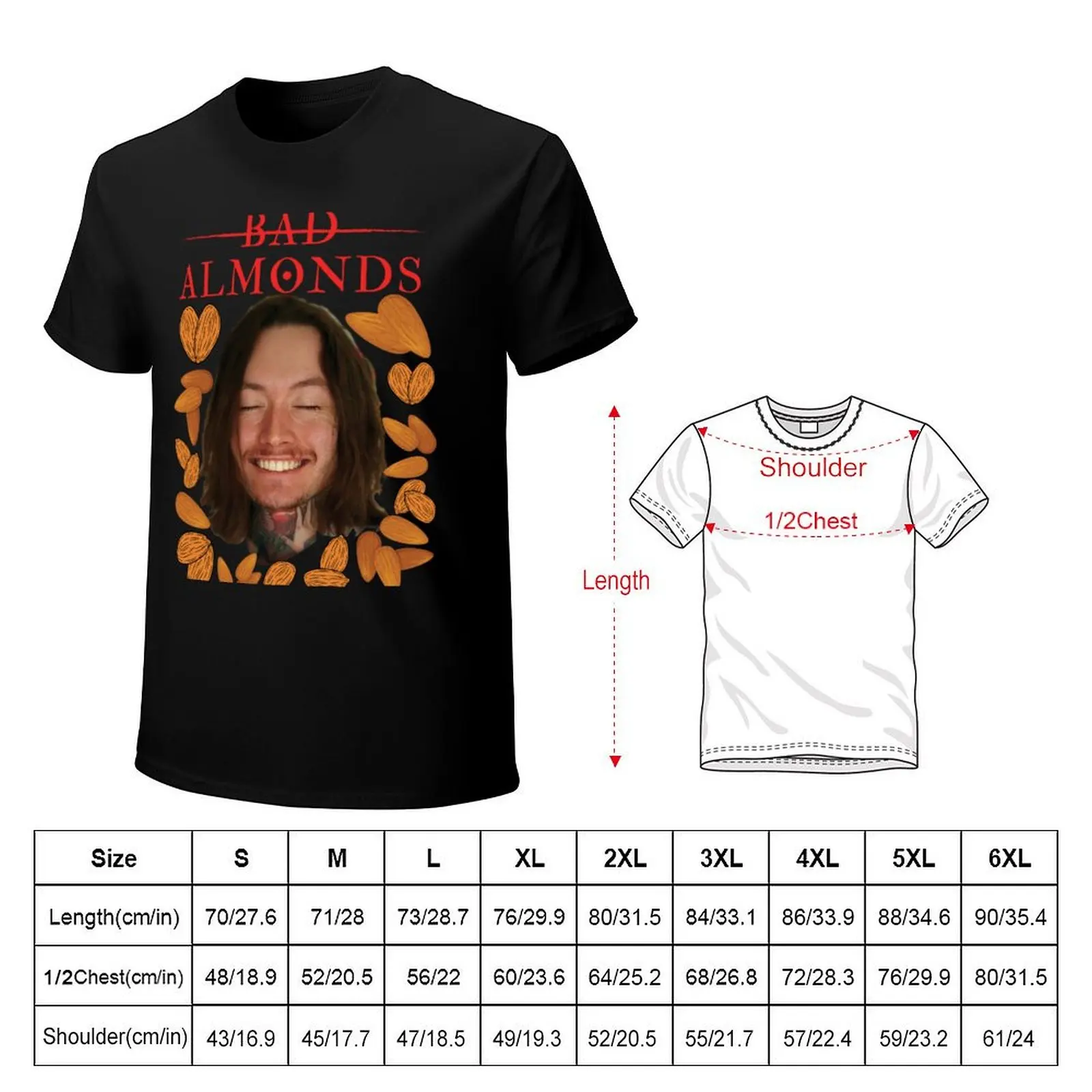 Bad Almonds T-Shirt t shirt man cotton T-Shirt