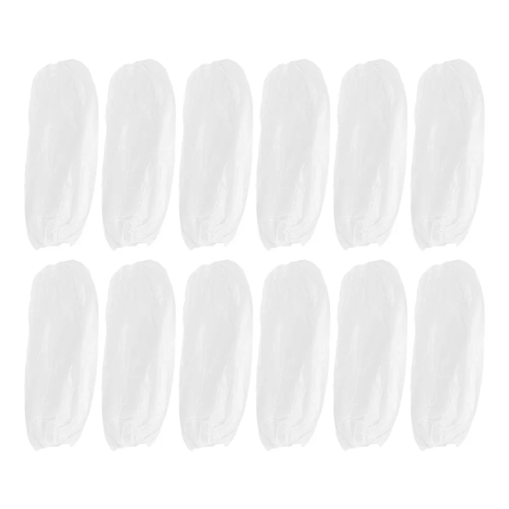 

100 шт. одноразовых водонепроницаемых легких пластиковых защитных рукавов-нарукавников для приготовления пищи, уборки и промышленного использования