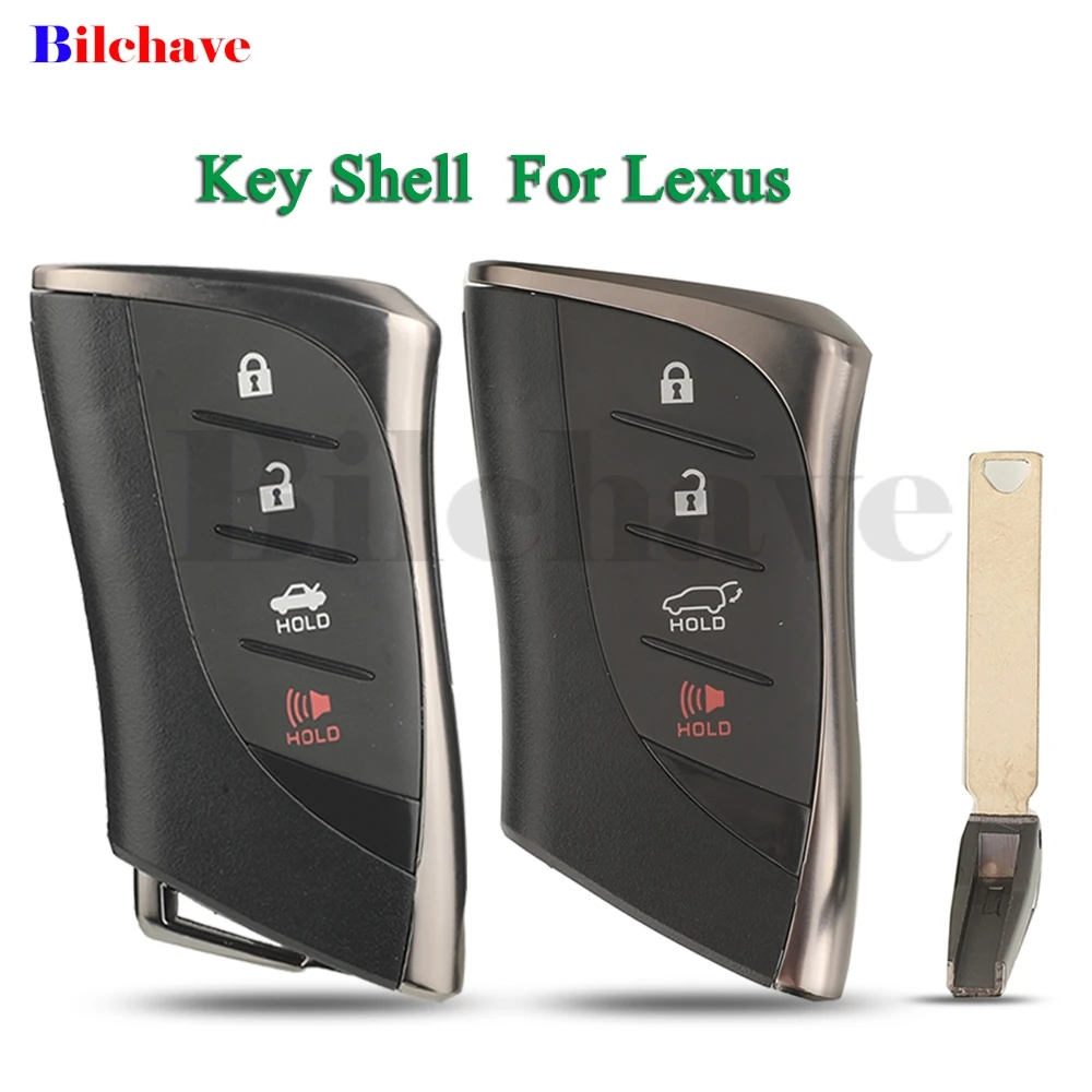 

jingyuqin Car Remote Key Shell Case 4 Buttons For Lexus LX600 NX250 NX350 LS500 NX F LX RX UX GX Replacement Fob