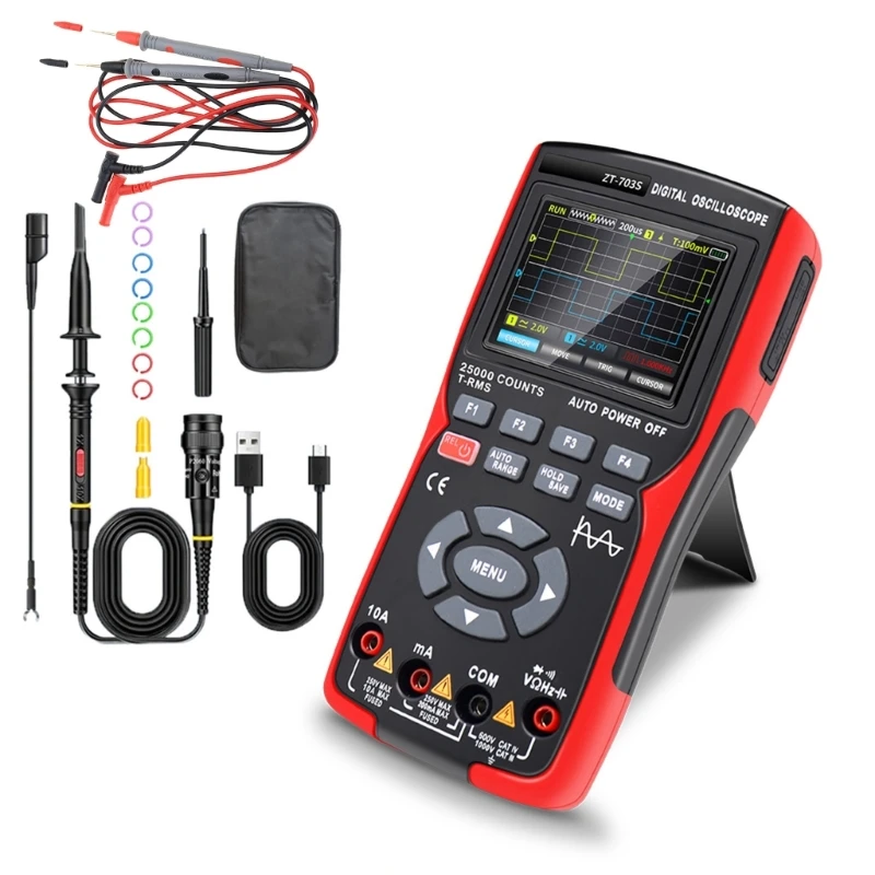 Innovative Multimeter Oscilloscope 3 in 1 Oscilloscope Current Meter Drop Shipping